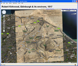 Georeferenced map of Edinburgh