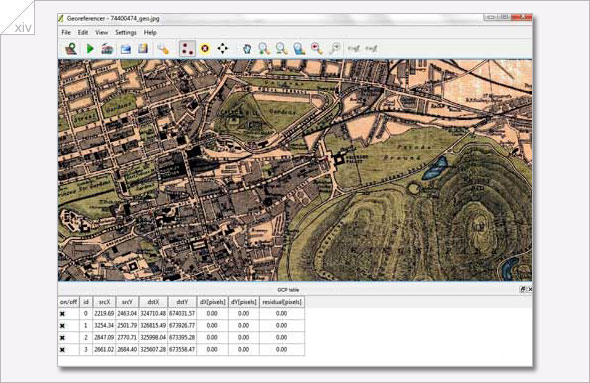 Georeferencer points in QGIS