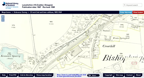 Illustration of 'View georeferenced location' graphic