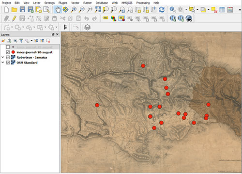 Editing the point locations using QGIS